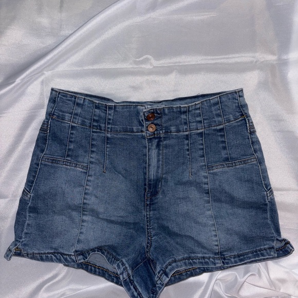 Vanilla Star Pants - Vanilla Star Blue Denim Shorts